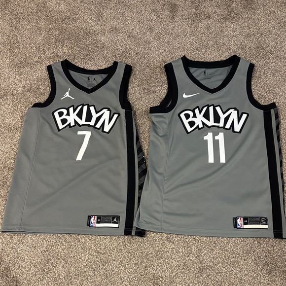 Nike Other - Nike Gray Basketball Jerseys Durant & Irving